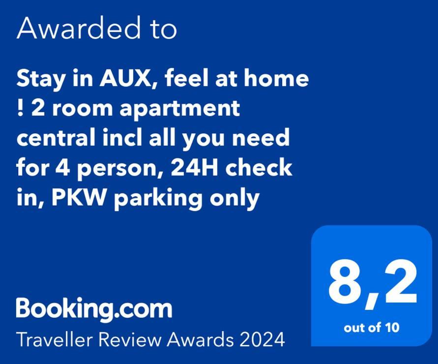 Stay In Aux, Feel At Home ! 2 Room Apartment Central Incl All You Need For 4 Person, 24H Check In, Pkw Parking Only Augsburgo Exterior foto